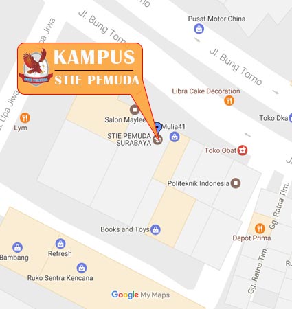 Map Location STIE PEMUDA Surabaya Pts Ptn